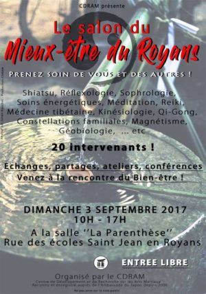 Affiche 1er salon du mieux-être du Royans
