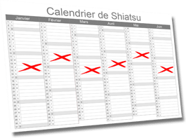 Calendrier Shiatsu